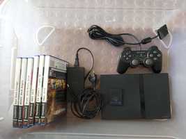 Playstation 2 - PS2 com 6 jogos