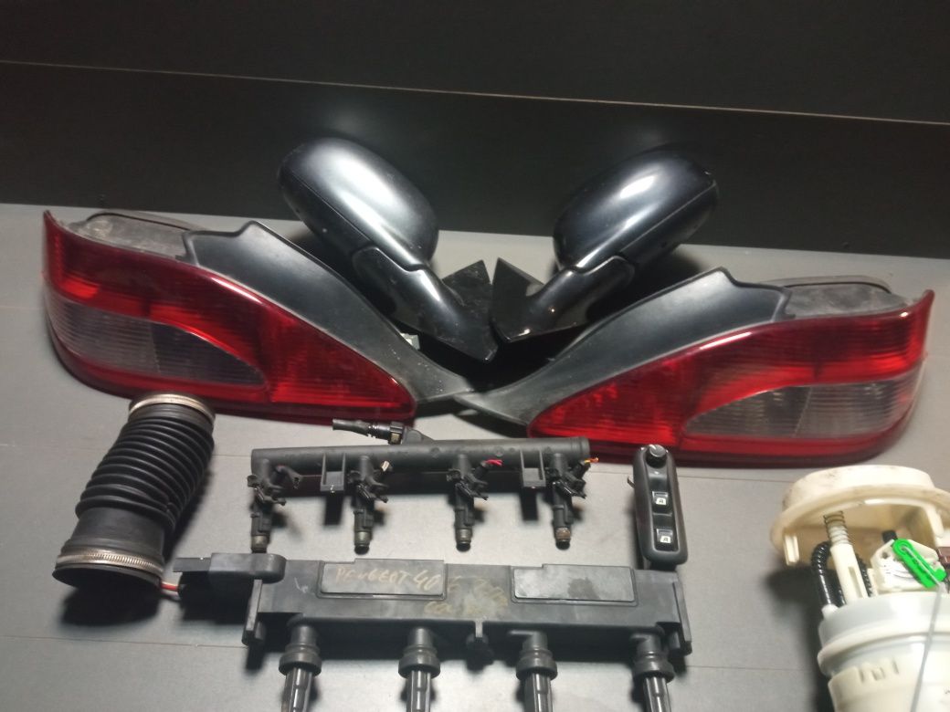 Peugeot 406 Coupe 2.0 cewka lampy lusterka pompka listwa wtryski panel