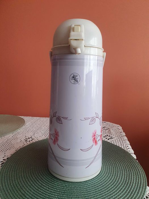 Termos szklany z pompką