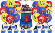 Zestaw dekoracji urodzinowych Messi | Toppery + Balony