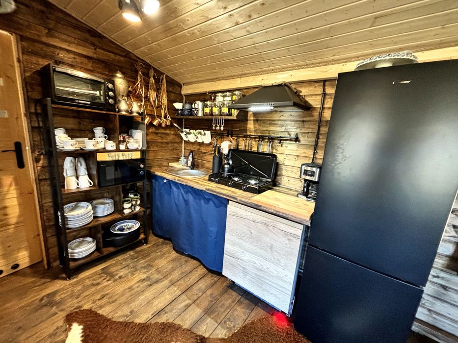 Domek z jacuzzi na wyłączność +sauna +kominek