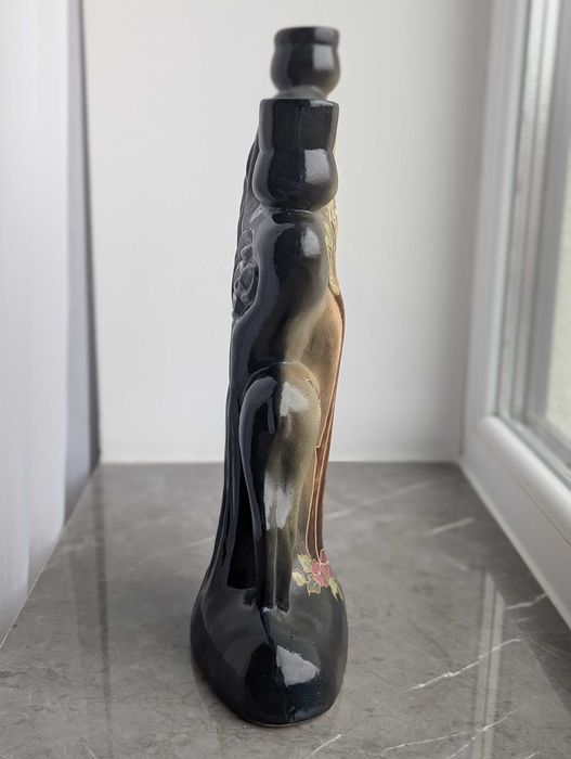 Свічник, статуетка, фігурка олень. Майоліка. Подсвечник