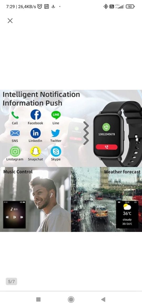 Zegarek smartwatch dla mężczyzn