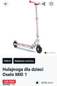 Oxelo hulajnoga decathlon różowa, mało używana