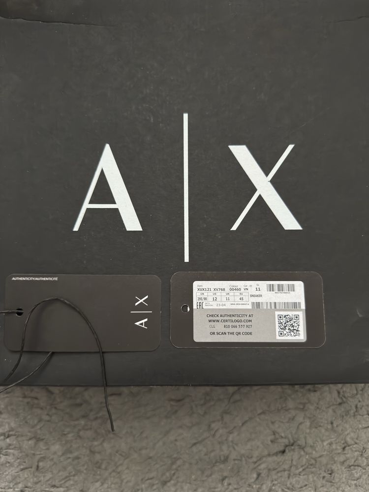 Кроссовки Armani Exchange