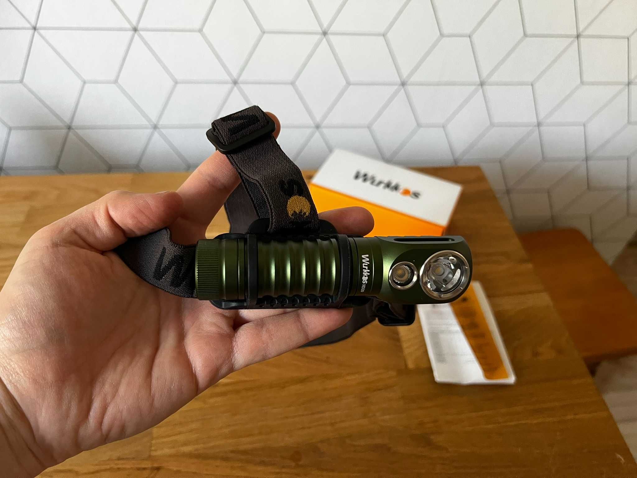 Latarka Wurkkos HD20 wraz z akumulatorem 5000mAh Czołówka ZESTAW