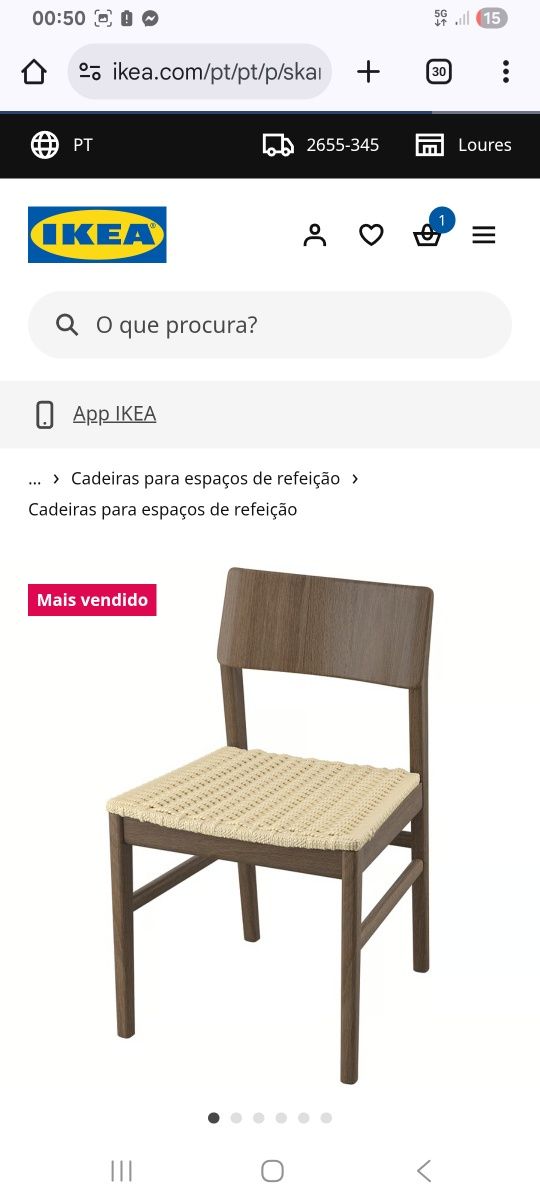 Cadeiras ikea NOVAS