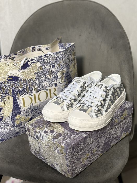 Кеди в стилі Christian Dior gray сірі діор люкс якість комплект