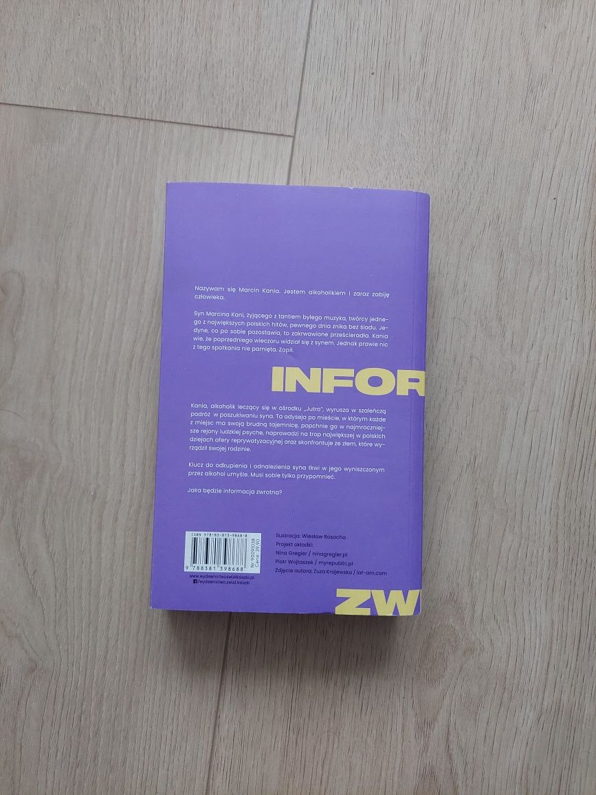 Jakub Żulczyk  Informacja Zwrotna