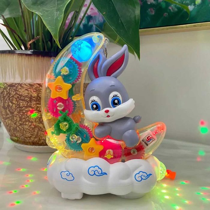 Дитячий музичний нічник «Зайка на Місяці» Moon Rabbit
