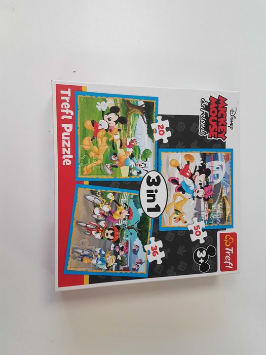 Puzzle Trefl 3 w 1 Myszka Miki