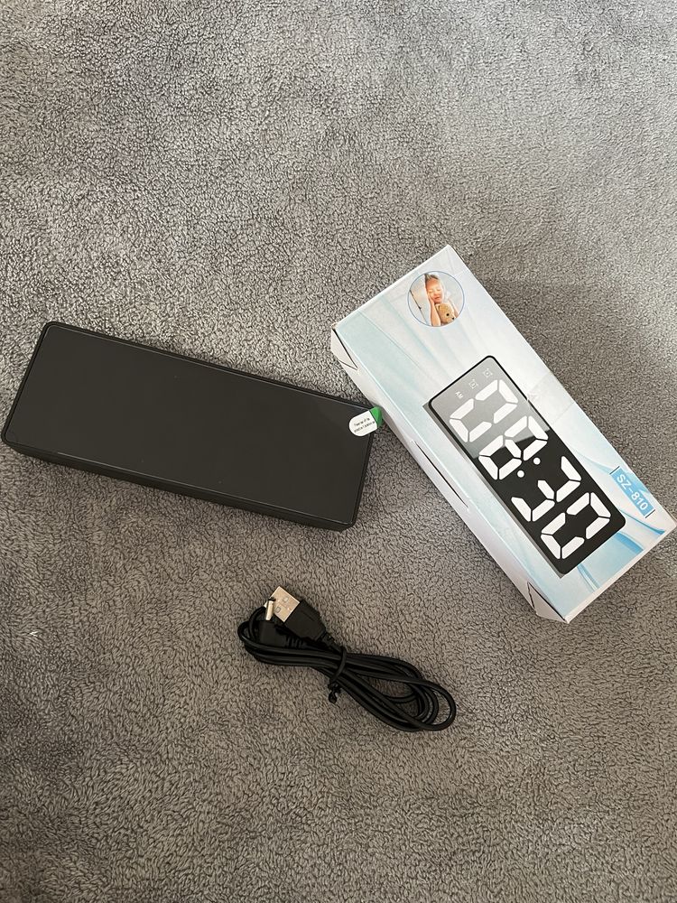 Cyfrowy zegar led budzik wyswietlacz temperatury