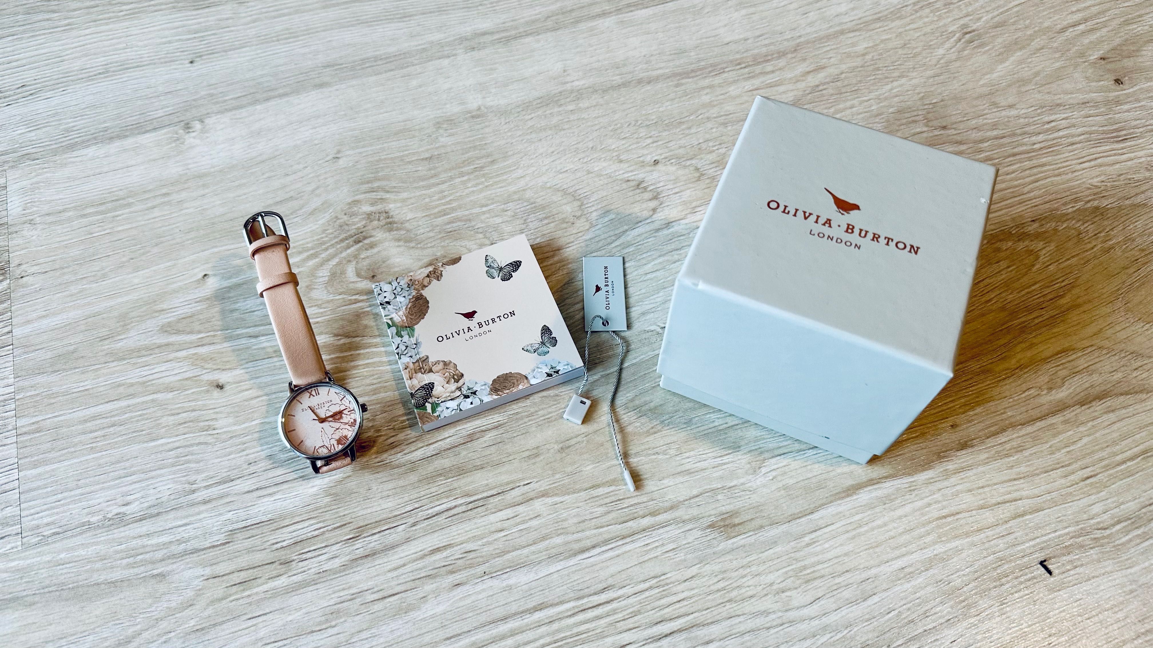 Zegarek Olivia Burton Abstract Florals, jaknowy, paragon, komplet