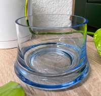 Świecznik szklany wazon pojemnik szkło kolorowe na tilajty tealighty