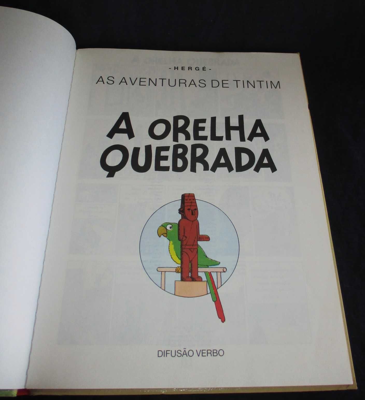 Livro BD Tintim A Orelha Quebrada Difusão Verbo