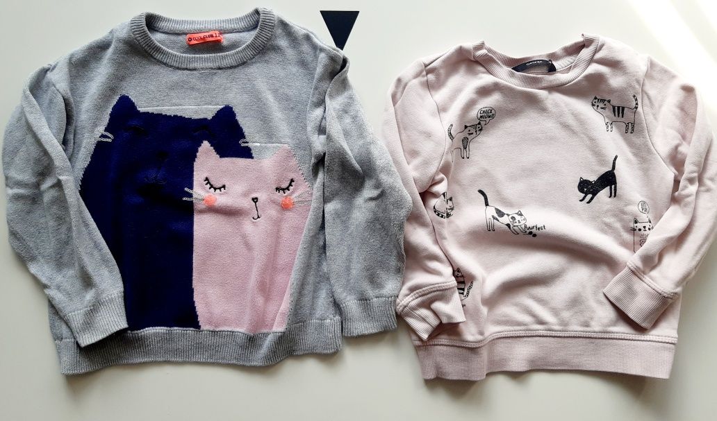 Paczka komplet ubrań zestaw dla dziewczynki 110 Smyk George H&M Sinsay