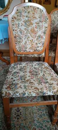 Zestaw 6 krzeseł stylowych tapicerowane