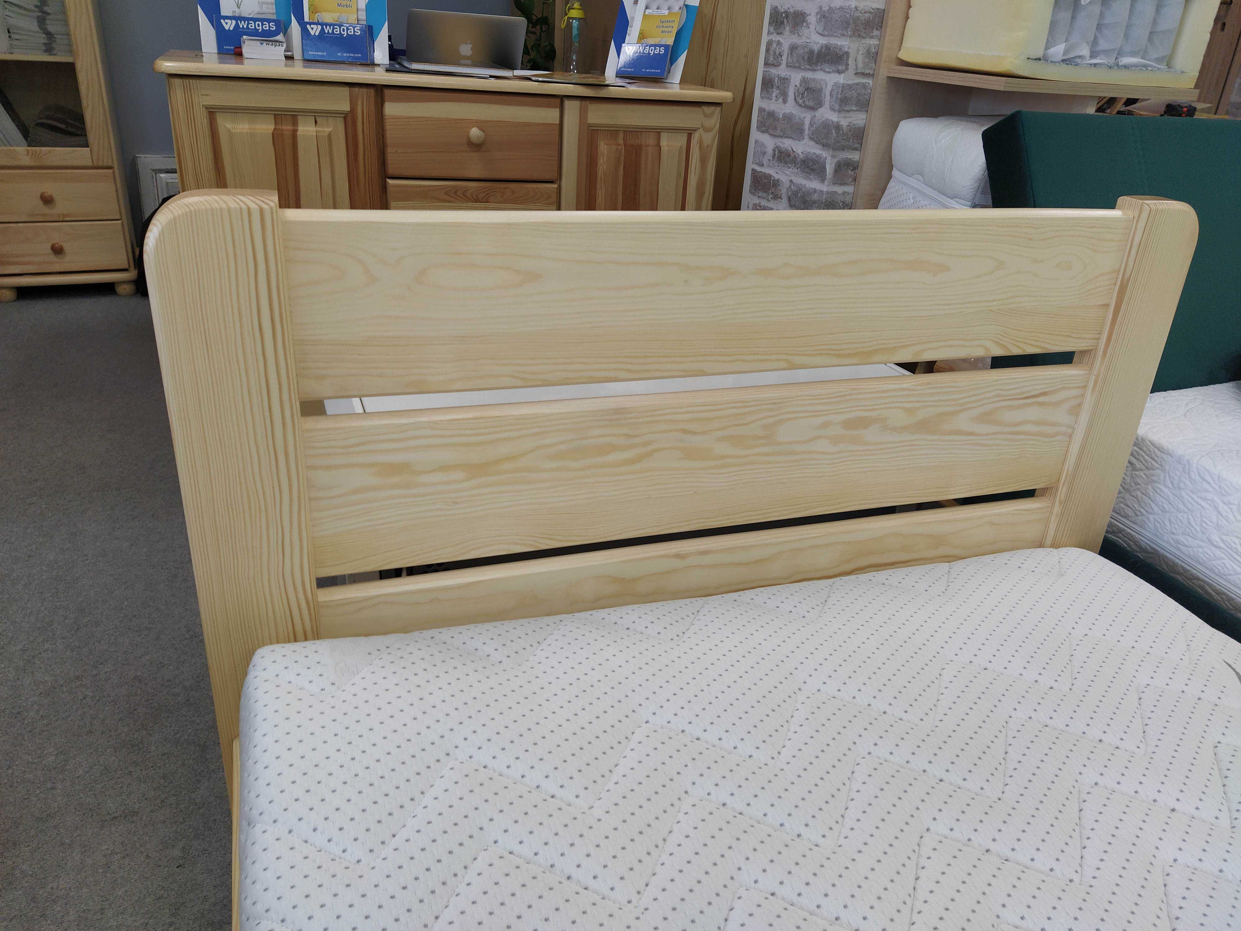 Łóżko sosnowe 90x200 nowe solidne od ręki lite drewno