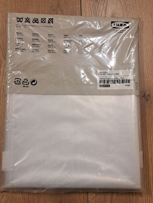 Zasłona prysznicowa przezroczyste IKEA 180x180 cm