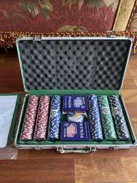 NOWY zestaw do gry w pokera w walizce poker 300 żetonów