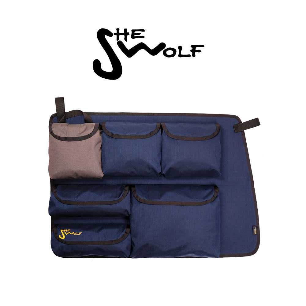 SHE-WOLF Organizer na szybę boczną prawą VW T4 SHORT (z AC w słupku)