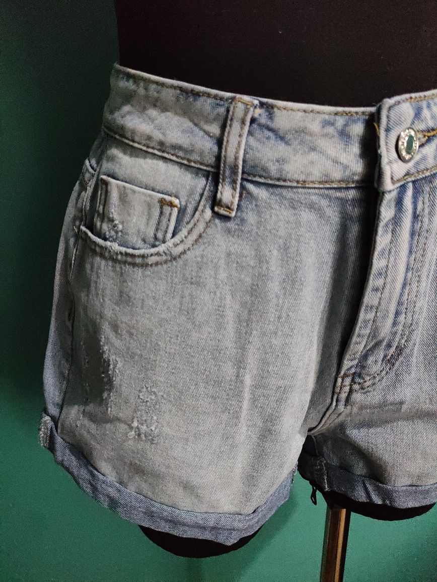 Krótkie jeansowe spodenki szorty dżinsowe