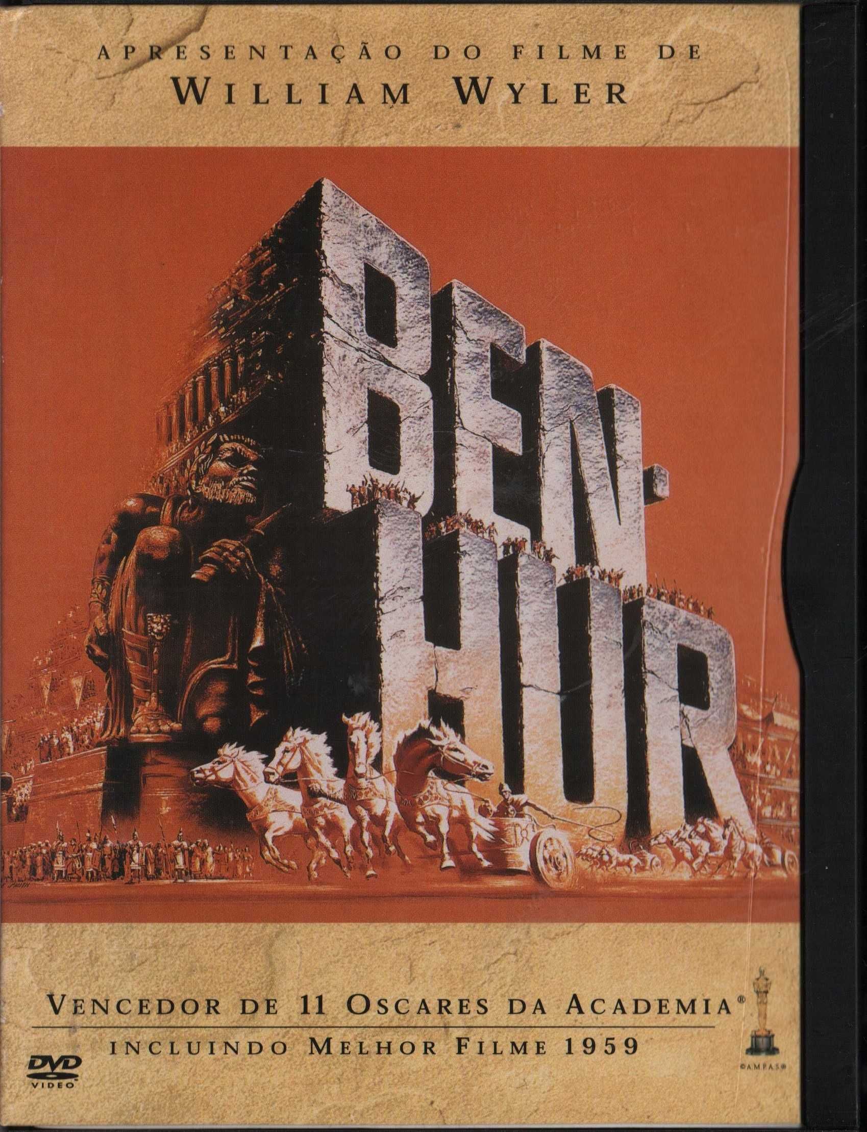 Dvd Ben-Hur - drama histórico - Charlton Heston - o original - extras