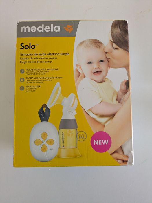 # Extractor de leite Medela Solo em caixa #
