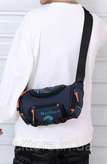 Мужская поясная сумка через плечо кросс боди - видео разные цвета