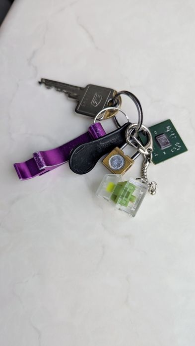 Брілок клавіша свіч зелений