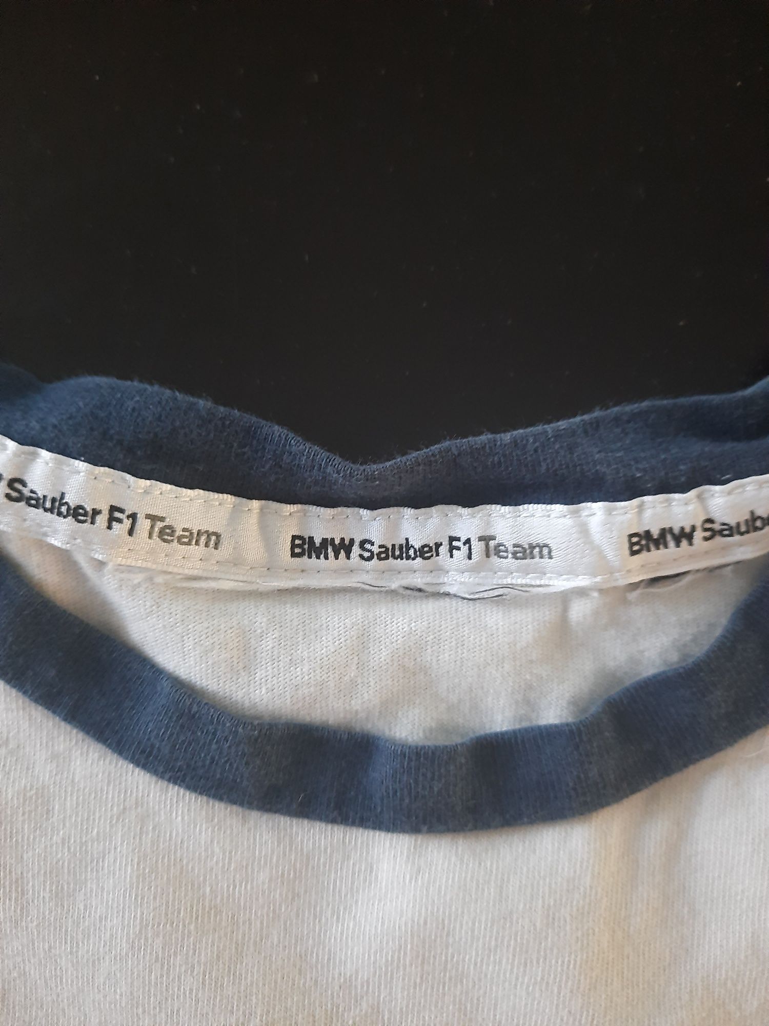 Biała koszula T-shirt bmw Sauber F1 puma 122 134