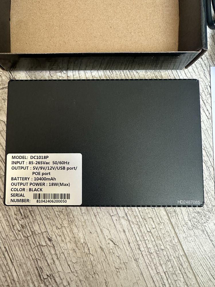 ДБЖ/UPS/ безперебійник для Wi-fi/роутера, DC1018P, 10400 мАч