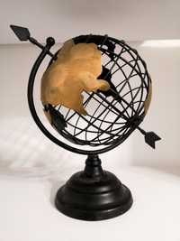 Metalowy globus ozdoba dekoracja 30 cm