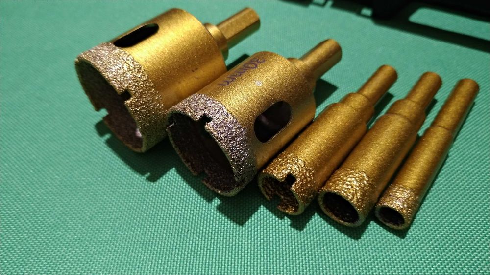 Коронки алмазные набор (6-35мм) Корончатые сверла набор 12шт