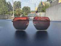 Oculos de sol hexagonal