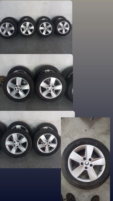 Диски  5×112r16 із шинами 215/55r16