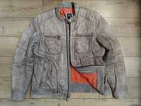Harley Davidson L / XL куртка чоловіча шкіряна коричневая стиль мото