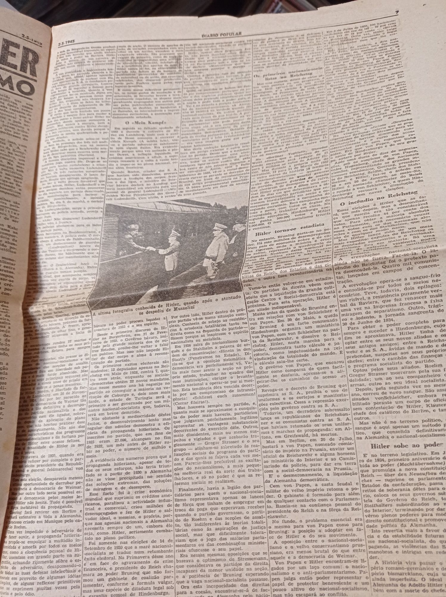 Diário popular jornal de 1945