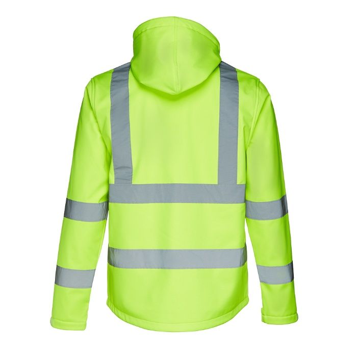 Parka softshell de alta visibilidade
