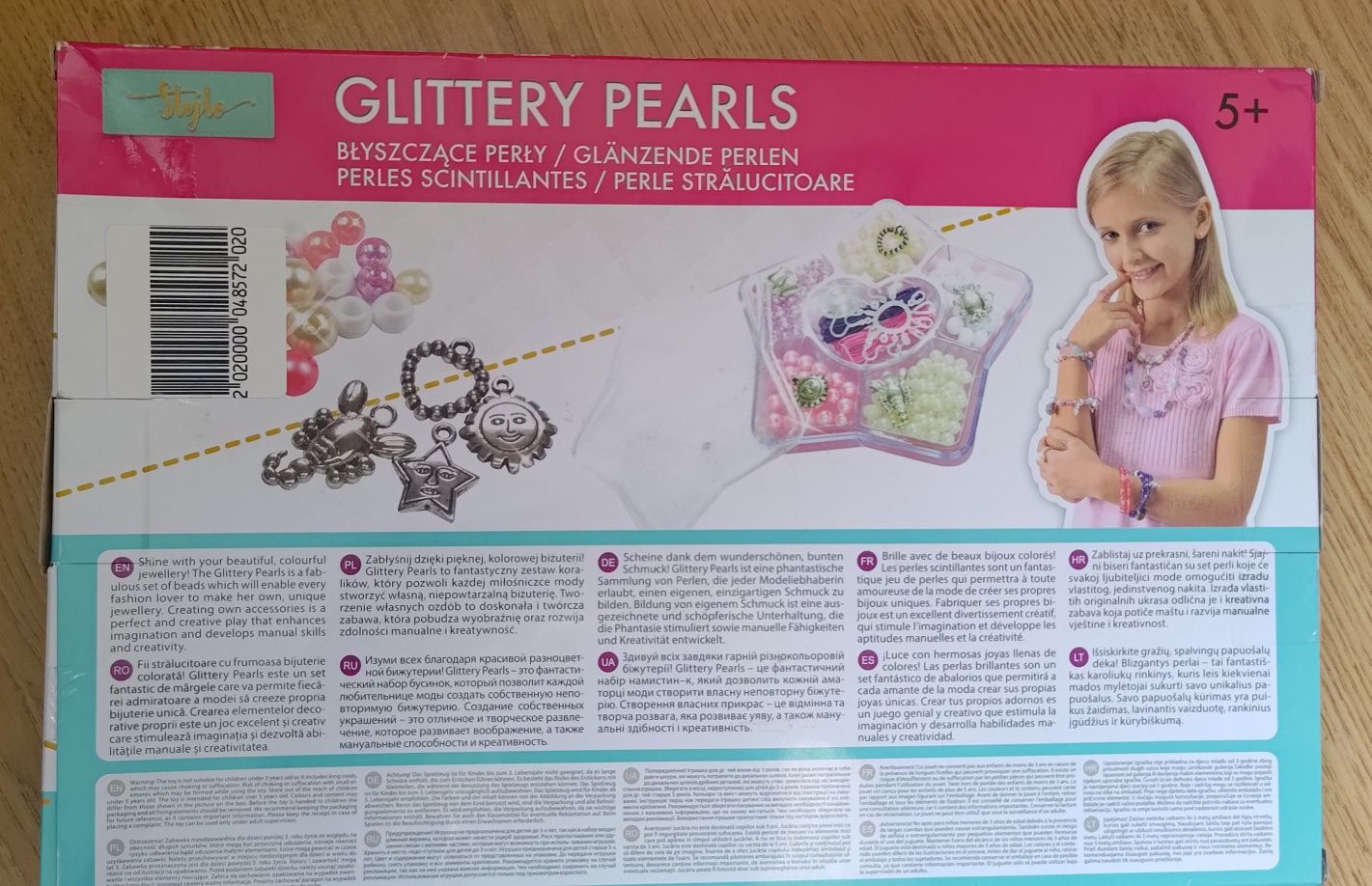 Smiki Glittery Pearls zestaw kreatywny do robienia biżuterii bransolet