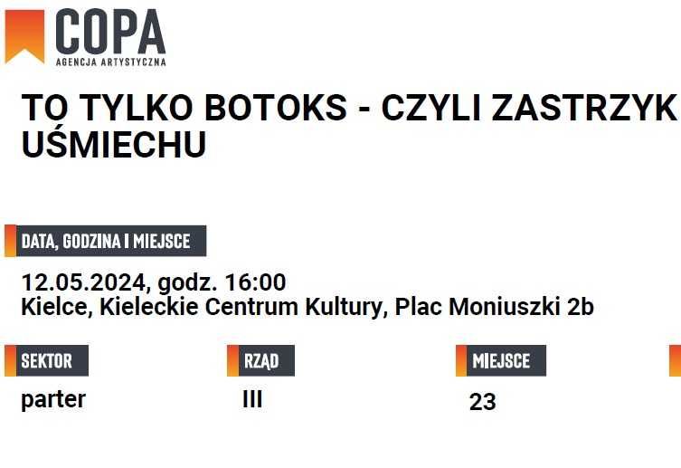 To Tylko Botoks - 2 Bilety, Kielce KCK 12.05