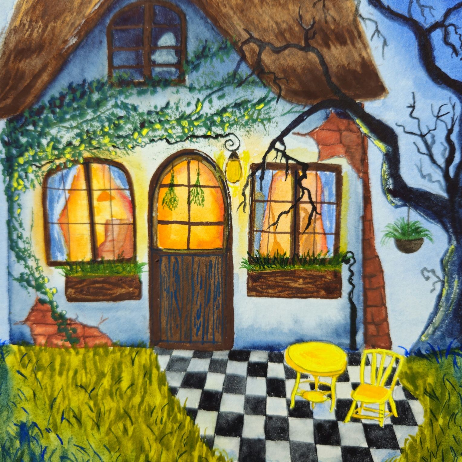 Magiczny obraz Bajkowy obraz magiczny domek zaczarowany dom