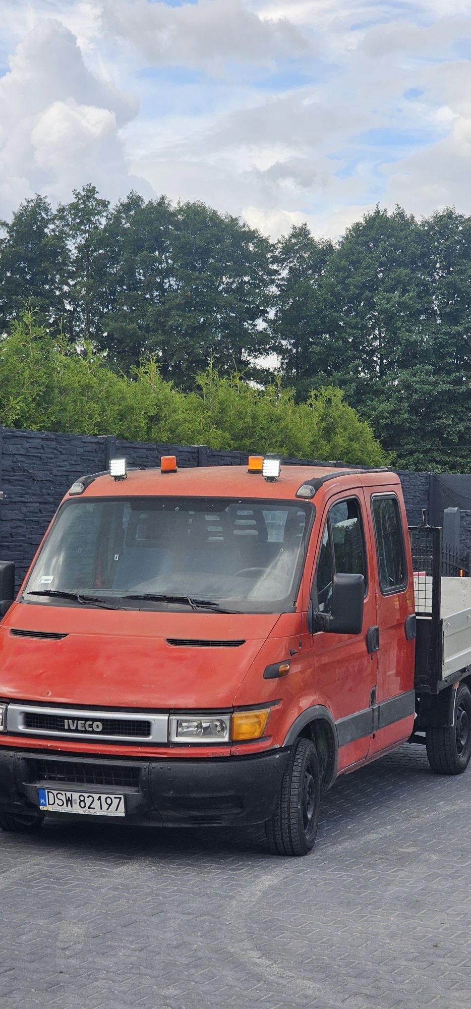 Iveco Daily 7-Osobowy + PAKA Skrzyniowy Brygadówka 2001r 2.8D