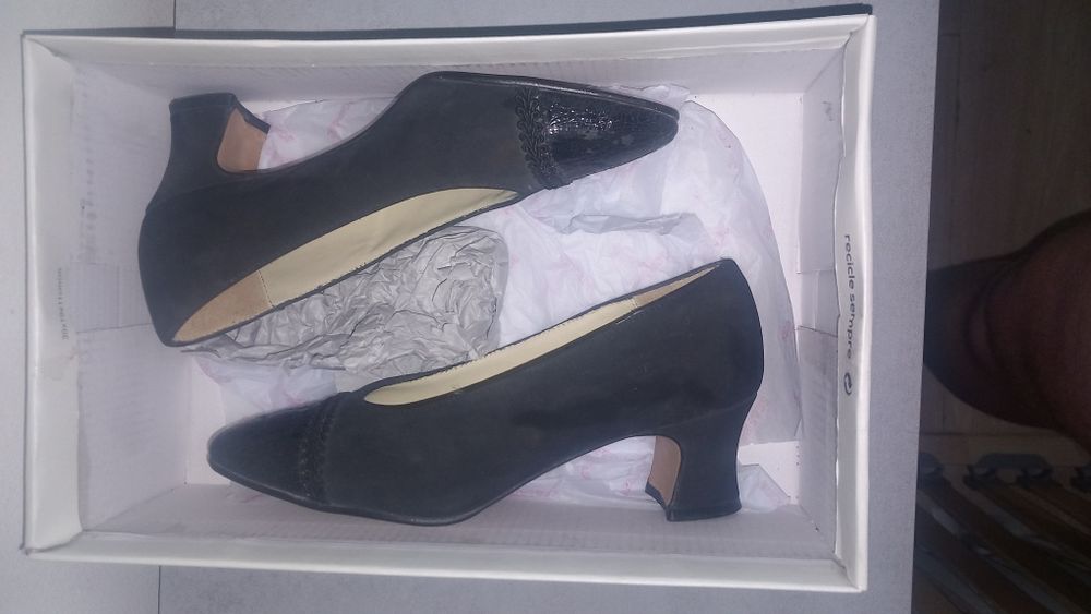 Sapatos velhos restaurados