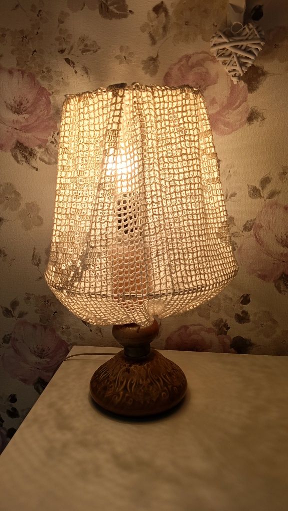 Stara lampa stołowa Polam Wieliczka