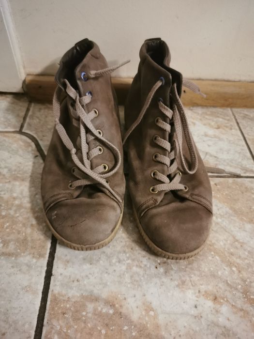 Buty zimowe jesienne Ecco skórzane