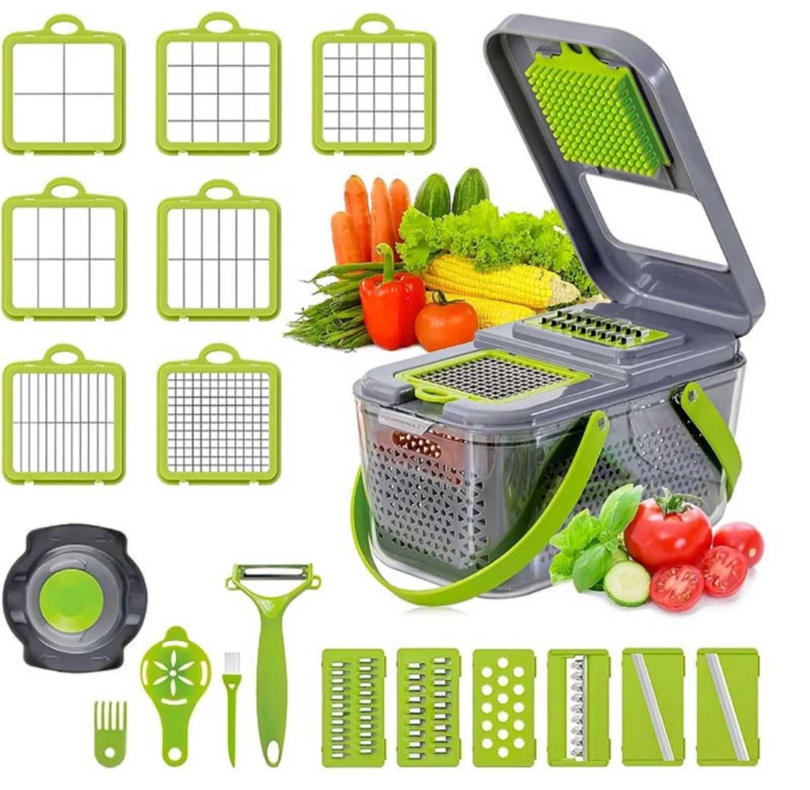 Овочерізка багатофункціональна Veggie Slicer 22в1 для овочів і фруктів