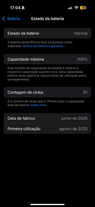 iphone 16 pro 256GB - como novo - garantia até Agosto 2026