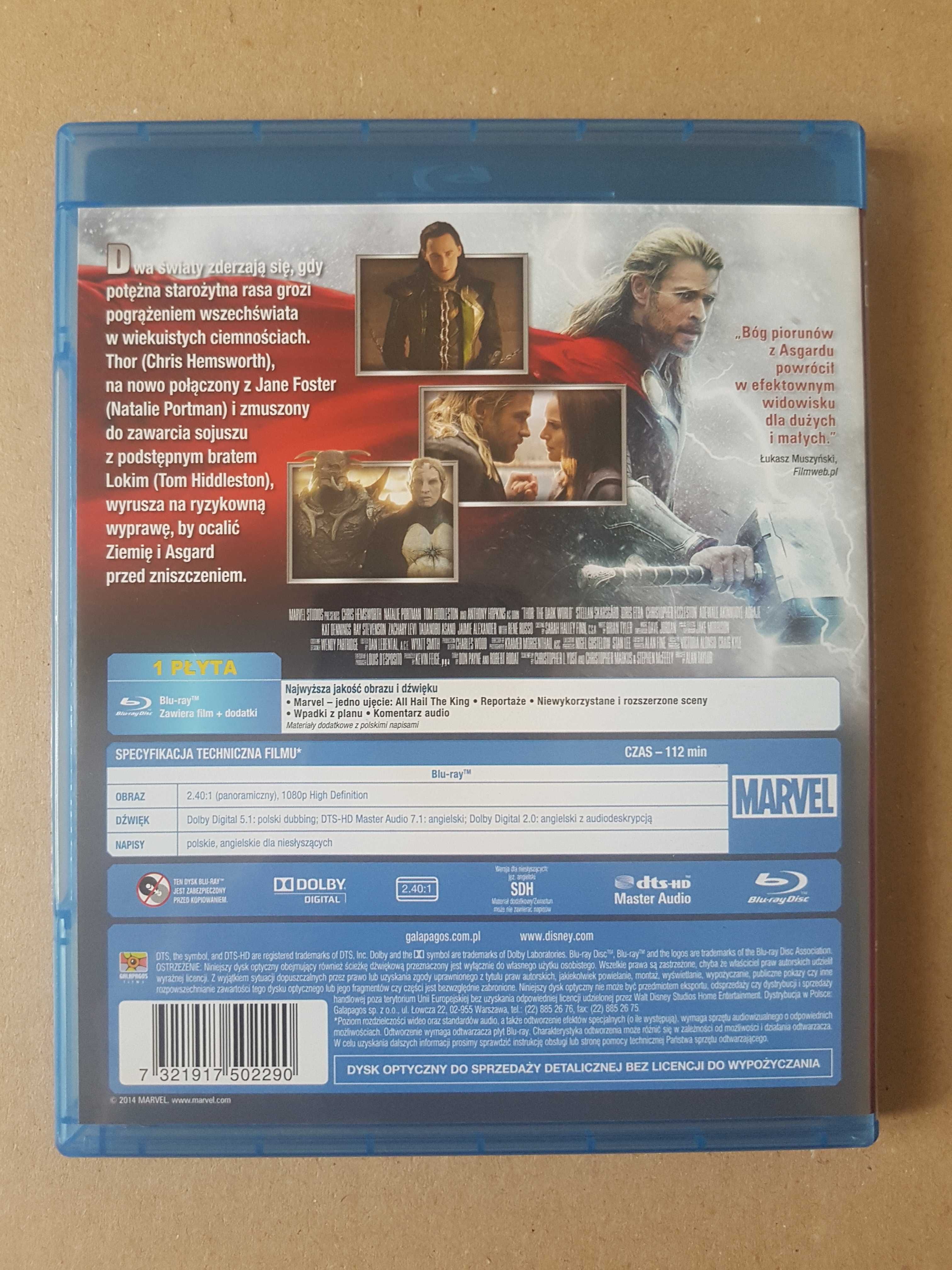 Thor Mroczny Świat Blu-ray polski dubbing i napisy