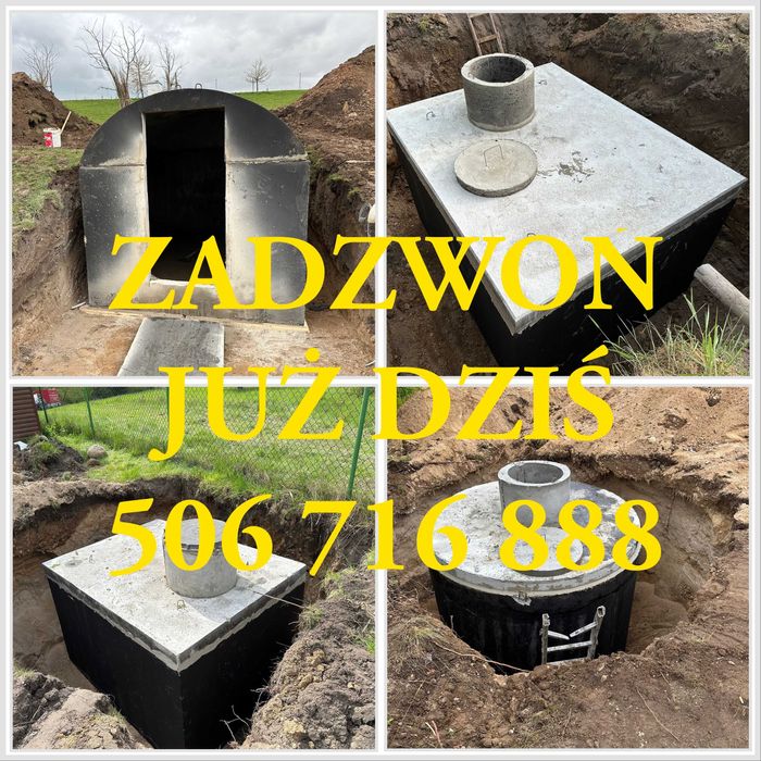 Szamba betonowe, Piwnice, Kanały samochodowe MOŃKI